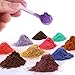 Soap Dye - Mica Powder Pigments for bath bomb - Soap Making Colorant - 36 Beautiful Colors (0.18 oz each) - Eye Shadow, Blush, Nail Art, Resin Jewelry, Artist, Craft Projects with 10 Pcs Soap Molds