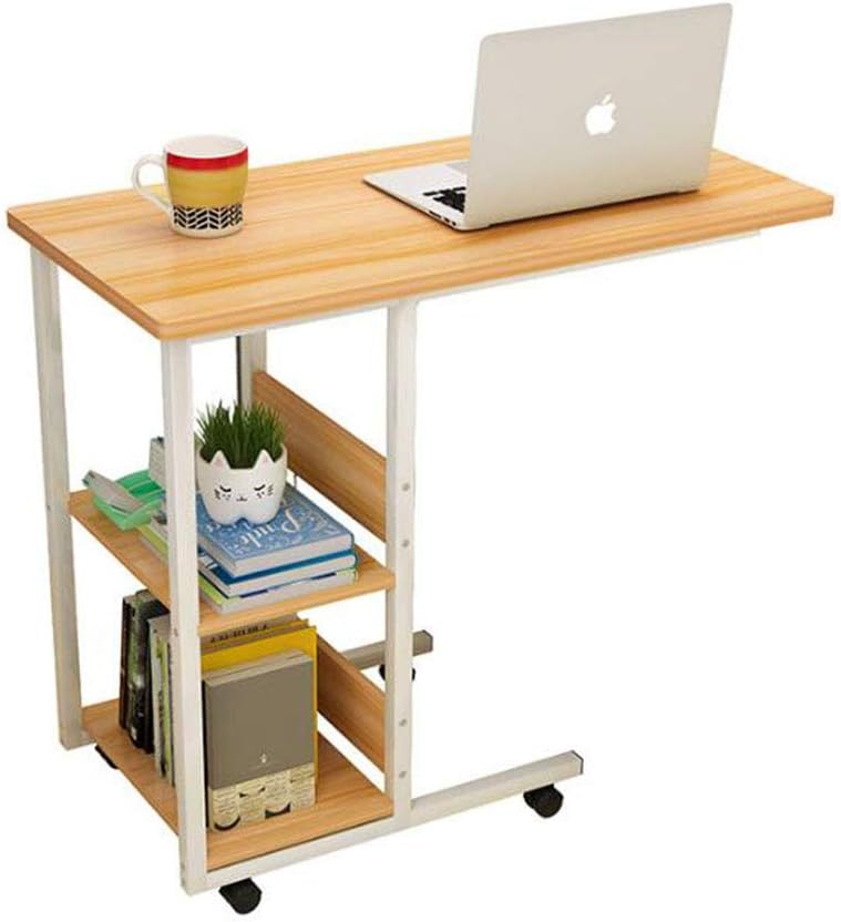 MSF Folding table Bedside Computer Desk Desktop Home Simple Desk Bedroom Movable Student Small Table (60cm*40cm*75cm, 80cm*40cm*75cm) (Size : 80cm*40cm*75cm)