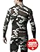 TSLA Men's Thermal Wintergear Compression Baselayer Long Sleeve Top, Wintergear Core(r34) - Camo Green, Medium