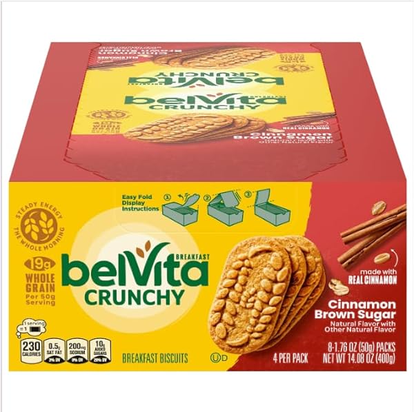 BELVITA CINNAMON BROWN SUGAR BREAKFAST BISCUITS, 1 CT, 1.76 OZ