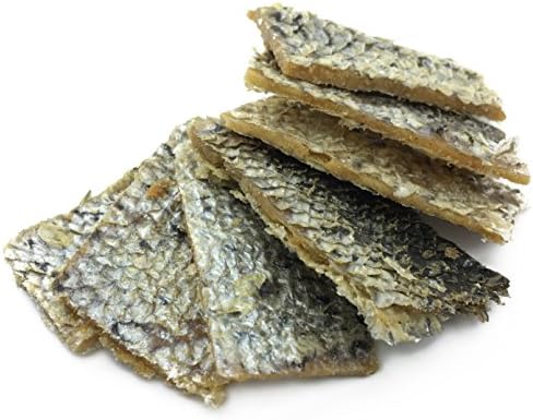 Peppy Pooch Salmon Skin Bites with Pork - Dog Treats 12 oz. All Natural, Grain Free Soft Chews. Made in USA.