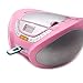 Lauson Boombox with Cd Player Mp3 | Portable Radio CD-Player Stereo with USB | USB & MP3 Player | Headphone Jack (3.5mm) CP548 (Pink)thumb 3