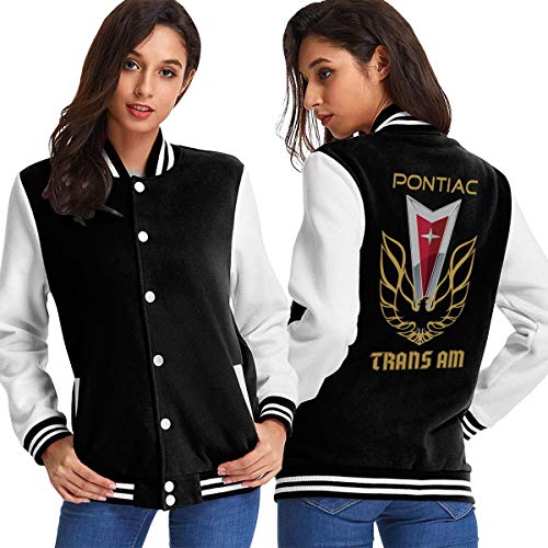 Pontiac Trans Am Firebird Womens Sport Baseball Uniform Jacket Coat Adult Sweater Coat