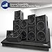 Pyle Sound Dampening Speaker Riser Foam - Audio Acoustic Noise Isolation Platform Pads Recoil Stabilizer w/ Rubber Base Pad For Studio Monitor, Subwoofer, Loudspeakers PSI12 (22.5 x 17.8 x 1.8 Inch)