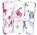 3 Pack Soft & Breathable Baby Swaddle for Deeper Sleep. Cute Pink Durable Receiving, Swaddling Blankets. Calms Cranky Newborn Girls. A