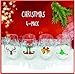 4-pack WINE-OH! Designer Shatterproof BPA Free Plastic 16 ounce Stemless Wine Glass (CHRISTMAS)