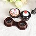 Lookatool Cute Cartoon Cake Cream Shape Contact Lens Case Box Set Holder (Coffee)