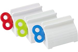 Cielasis 3 Pieces Tube Toothpaste Squeezer with Rolling Toothpaste Holder, Saves Toothpaste, Creams, Paint Puts an end to Waste, Toothpaste Artifact Dispenser- Simple and Practical for Every Home