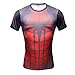 Superhero Spider Man 3D Sports T-Shirt Slim Fit Fitness Cycling Jersey Costume