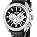 Festina Men's Crono F16489/9 Black Leather Analog Quartz Watch with Black Dial