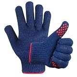 MIG4U BBQ Gloves - Grill Cooking Heat Resistant Gloves - 1 Pair - Frying & Baking - Silicone Oven Mitts Holder Use for fire Pit for Men or Women