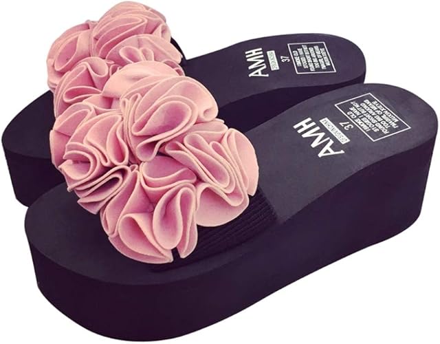 Amazon Thld ビーチサンダル 花柄 レディース 厚底 無地 軽い トングサンダル 歩きやすい ヒール 海 痛くない 女の子 レジャー用 女性用 履き心地 おしゃれ かわいい 軽量 滑り止め 可愛い 夏 ビーサン 大きいサイズ ビジュー ビーチグッズ Thld ビーチサンダル