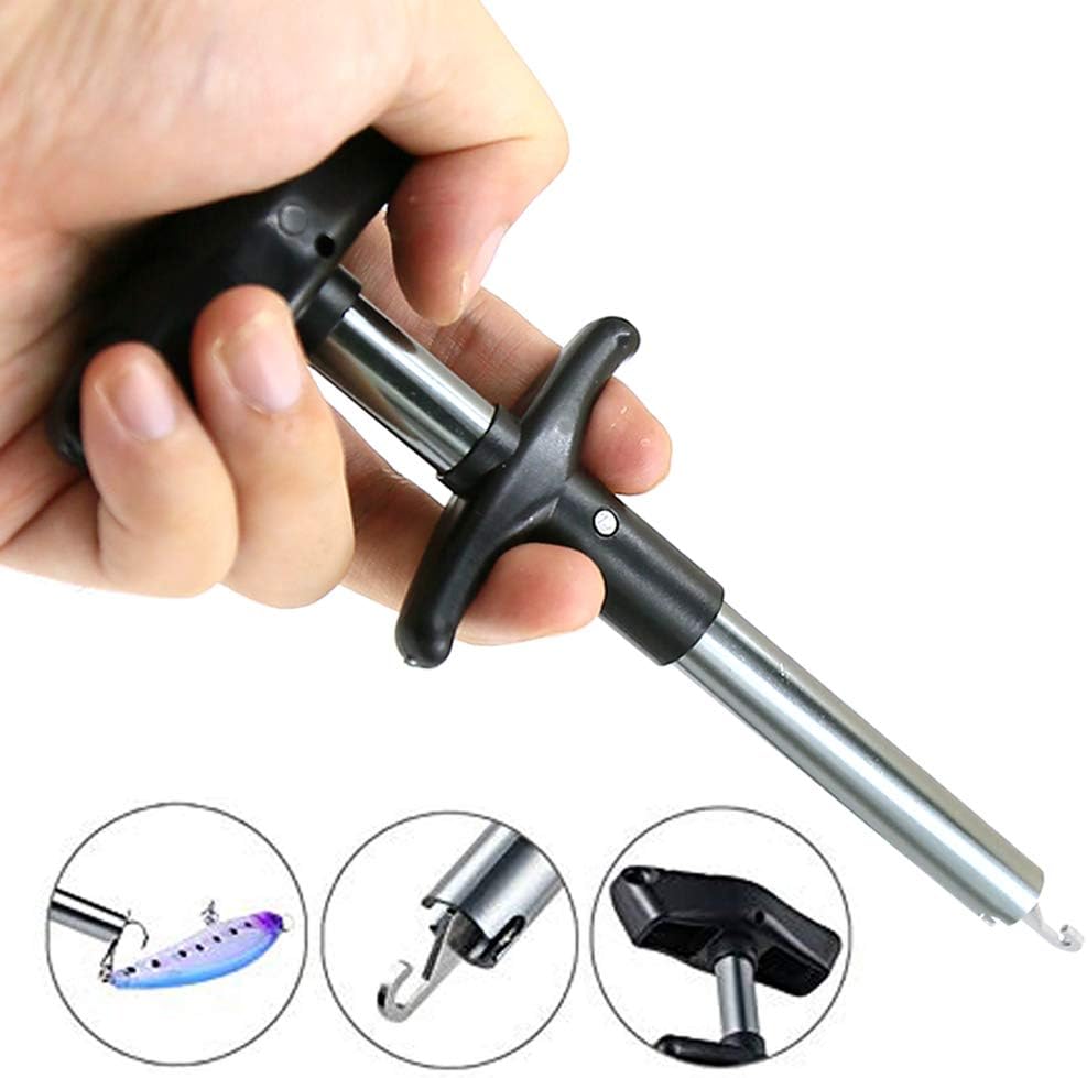 Easy Fish Hook Remover New Fishing Tool Minimizing The Injuries Tools Tackle Squeeze Extractor 6.6inch : Sports & Outdoors