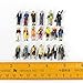 P8712 40pcs ALL Standing Pose Assorted HO Scale Model Train Street People Figure