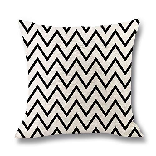 Begleri Throw Pillow Covers，Stripe Throw Pillow Covers for Sofa Living Room Car 18 x 18 Inches，4 Pack.