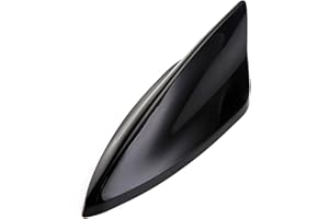 Auto Antenna Shark Fin AM FM Radio Signal Car Top Decorative Aerial (Black)