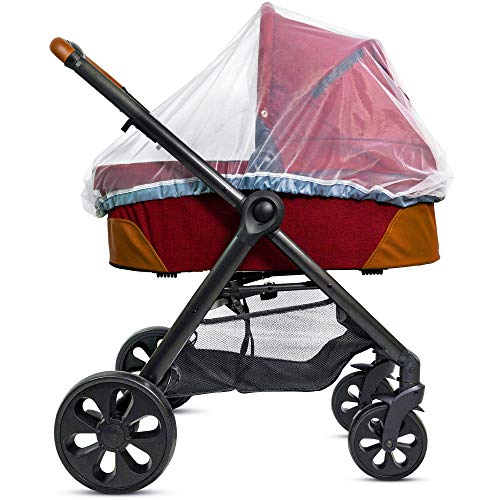 Baby Mosquito Net For Stroller Carrier Bassinet Elastic Drawstring For Snug Fit Netting Infant Bug Net For Jogger Car Seat Pack N Play 1000 Mesh Toddler Canopy
