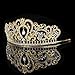 Topwedding Gold Wedding Crown Rhinestone Bridal Tiara Headband Crystal Pageant Headpiece Hair Accessories for Women