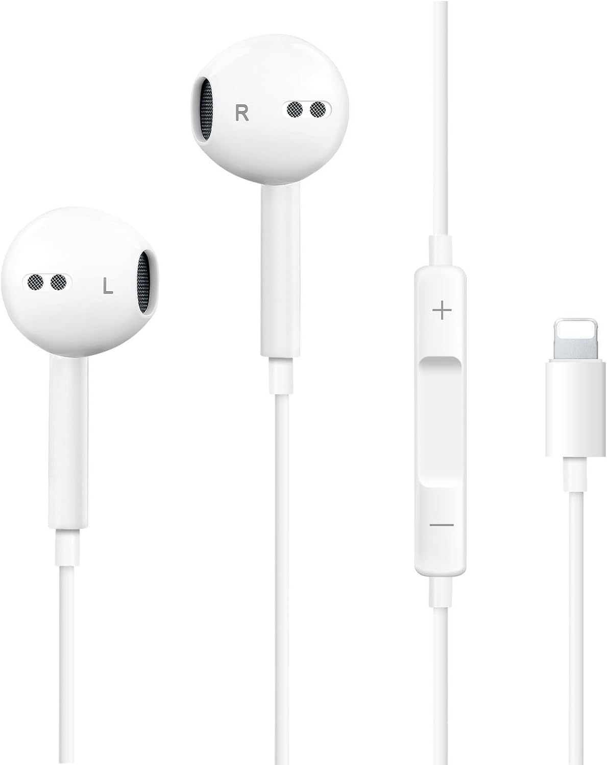 Headphones for iPhone Earbuds with Built-in Microphone & Volume Control, Wired Earphones Compatible with iPhone 14/13/12/11 Pro Max/Xs Max/XR/X/7/8 Plus