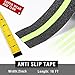 MELIFE Anti Slip Traction Tape, None Skid Glow in The Dark Walk Strip Safety Tape with 3M Best Grip Abrasive Adhesive for Stairs, Tread Step, Gaffers.(2 Pack, 2