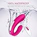 Rechargeable Clitoral & G-Spot Vibrator, Waterproof Couples Vibrator with 9 Powerful Vibrations, Wireless Remote Control Clitoris G Spot Stimulator, Adult Sex Toy for Women Solo Play or Couples Fun