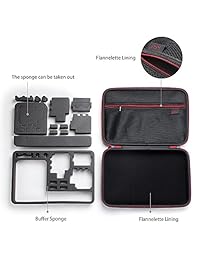 Estuche portátil para GoPro Hero5, 4, LCD, negro, plateado, 3+, 3, 2 y accesorios