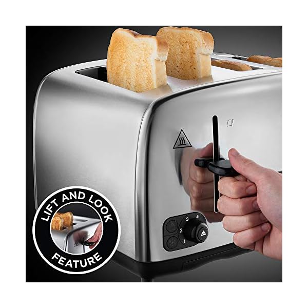 Russell-Hobbs-24090-Adventure-Four-Slice-Brushed-Polished-Stainless-Steel-Toaster Russell Hobbs 24090 Adventure Four Slice, Brushed Polished Stainless Steel Toaster