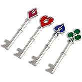 SONGCHANGJEWELRY Game Remake Keys Set - 4 pcs RPD keys Collection Set - for Game Fans, Kids Gift