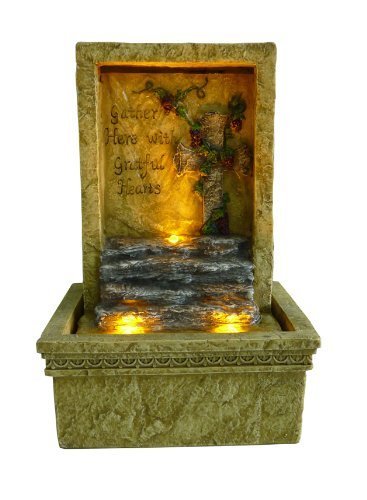 OK LIGHTING FT-1207/1L 9-Inch H Tabletop Graceful Led Fountain by Wantech International Corp.