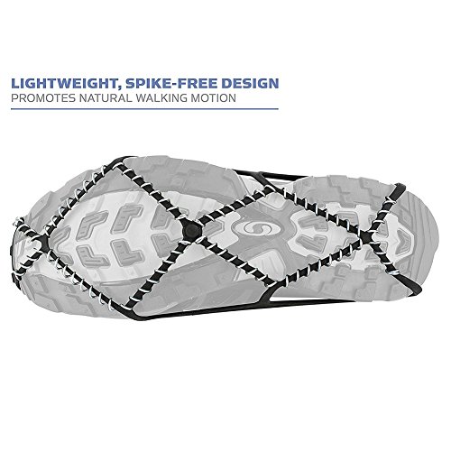 Freshday Non-slip Ice Gripper Climbing Crampons Traction Cleats, Shoes Cover for Walking, Jogging, Hiking on Snow and Ice (1 pair) - Thumbnail 3