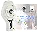 Welltop Mini Handheld USB Misting Fan with Personal Cooling Mist Humidifier Rechargeable Portable Mini Misting Cooling Fan for Home Office and Travel (White)