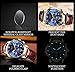 Men's Luxury Business Quartz Watch, LIGE Fashion Analog Chronograph Wrist Watch with Brown Leather Band ¡­