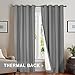 jinchan Blackout Curtains for Bedroom Living Room Moderate Grommet Window Drapes 2 Panels 84 inch Length Grey