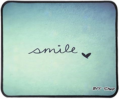 BYT Shop Gaming Mouse Pad Non-Slip Rubber MousePad Medium Size (11.8 x 9.8 x 0.1in)(Smile)