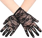 Women's Bridal Wedding Party / Lingerie / Tea Party Floral Lace Short Wrist Gloves