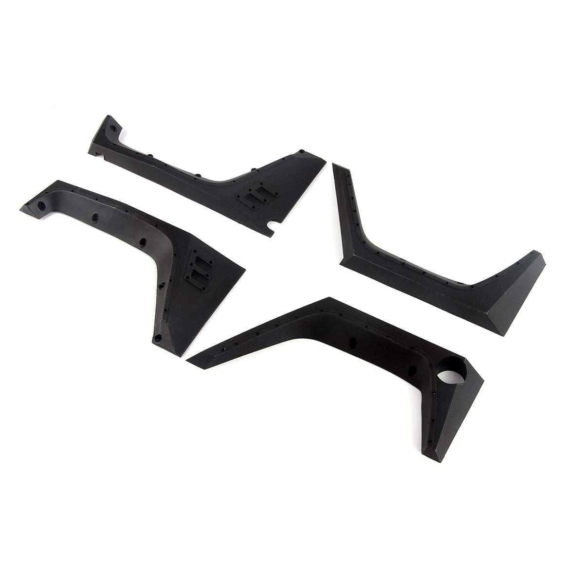 LCX Racing 1/10th RC Crawler Car Nylon Mud Guard Fender Flare for Axial SCX10 II Wranger Body (4PCS), Upgrades Parts Accessories