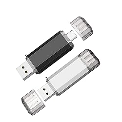 Vansuny 2 Pack 128GB USB C Flash Drive 2 in 1 OTG