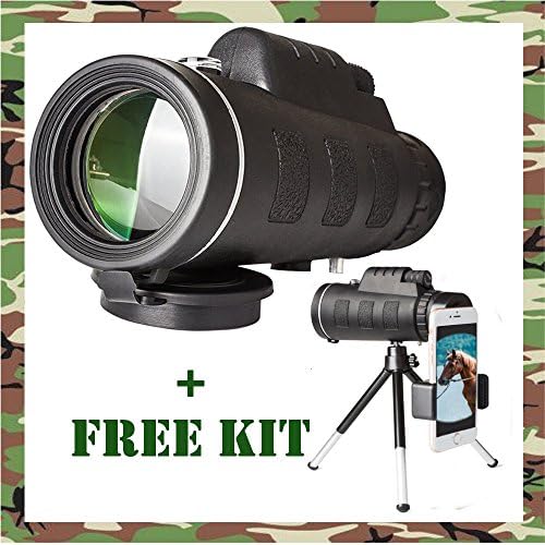 Imaisen 40x60 Military Grade Waterproof Ultra Powerful Monocular Telescope Dual Focus Optics Zoom Telescope for Bird Watching, Concert, Hunting, Surveillance| Black
