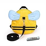 E'Plaza Bee with Wings Baby Kid Toddler Walking Safety Harness Strap Cosplay Backpack Reins Bag (a)