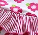 ALove Baby Girl's Floral One Piece Striped Ruffle Swimsuit