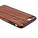 Lontect Compatible iPhone 8 Plus Case, iPhone 7 Plus Case, Slim Matte Shock Absorbing Flex TPU Non Slip Wood Tactile Extra Grip Rubber Bumper Case Cover for Apple iPhone 8 Plus,iPhone 7 Plus, Rosewood
