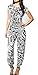 Sexy White Black Floral Print Short Sleeve Casual Party Club Two Piece Top Pants