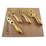 Premium Culinary Cheese Knives Gourmet Kitchen Knife Set - 4 Designed to Cut, Slice, Shave, Spread and Serve best for All Hard and Soft Cheeses. Perfect Gift for Entertaining and Home Decor
