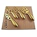 Premium Culinary Cheese Knives Gourmet Kitchen Knife Set - 4 Designed to Cut, Slice, Shave, Spread and Serve best for All Hard and Soft Cheeses. Perfect Gift for Entertaining and Home Decor