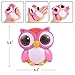 AOLIGE Squishies Slow Rising Jumbo Kawaii Cute Colorful Owl Creamy Scent for Kids Party Toys Stress Reliever Toy