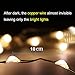 AMIR Solar Powered String Lights, Mini 100 LED Copper Wire Lights, Starry String Lights, Indoor Outdoor Waterproof Solar Christmas Decoration Lights for Gardens, Home, Dancing, Party (Warm White)