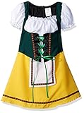 RG Costumes Bavarian Girl Costume, Green/Yellow/White, Small