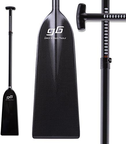 GB Paddle Aluminum Clamp Adjustable Carbon Fiber Dragon Boat Paddle with Dihedral Blade