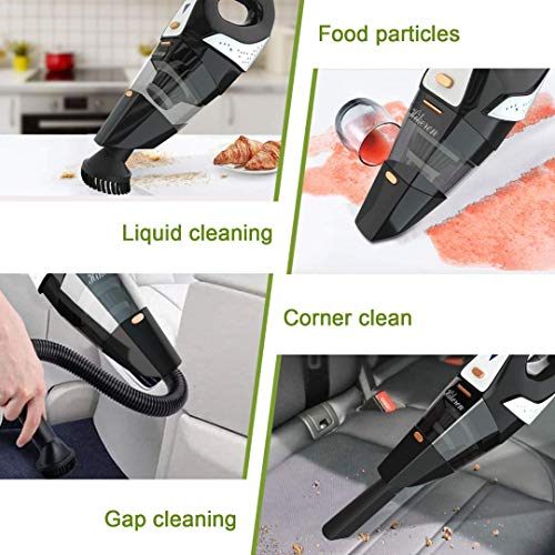 Handheld Vacuum, Hikeren 8Kpa Powerful Suction Wet & Dry Vacuum Cleaner