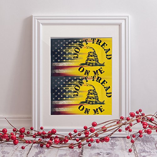 BleuMoo 1Pc Dont Tread On Me Gadsden USA American Flag Car Decal Sticker - Thumbnail 4